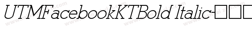 UTMFacebookKTBold Italic字体转换